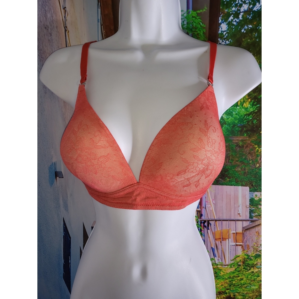 Pretty Coral Bra - Plus Size